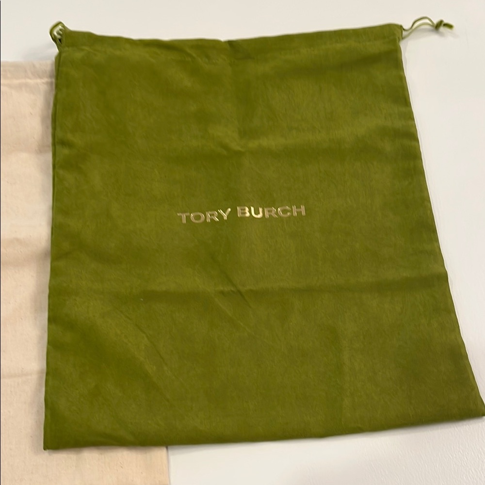 Tory Burch Olive Green Dust Bag and 3 beige dust bag